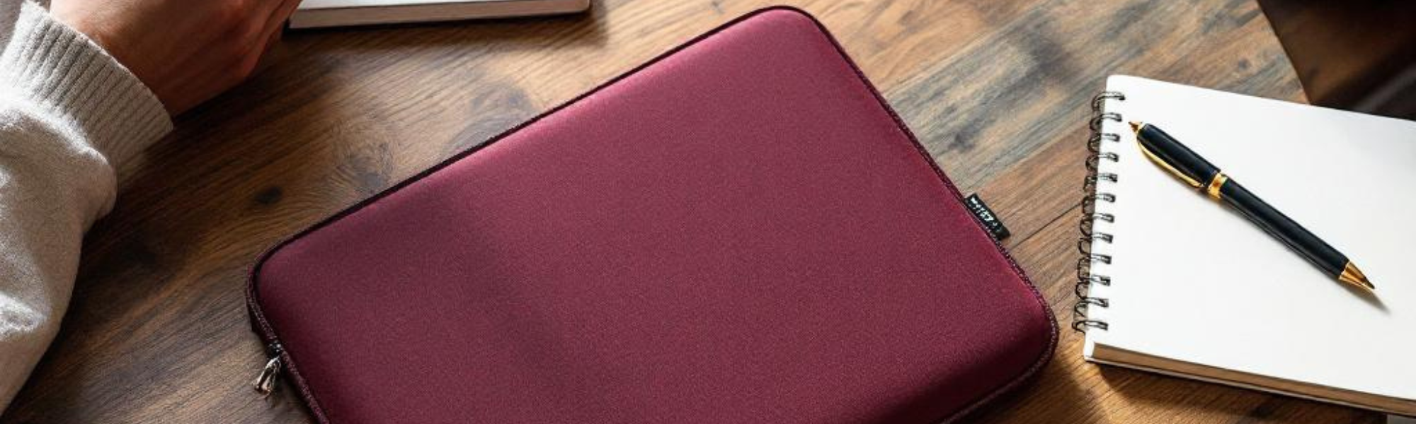 Pochette ordinateur made in france en cuir